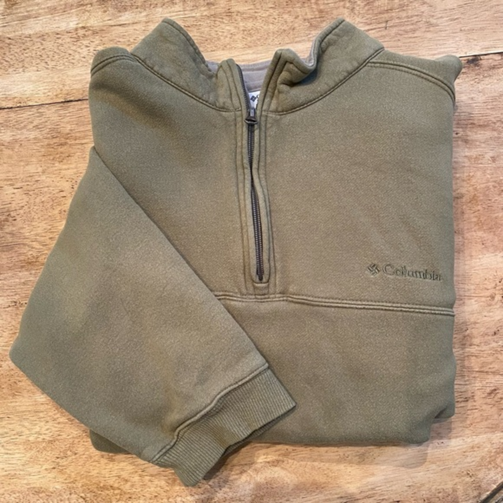 Columbia Men’s‎ XL Dark Tan Quarter Zip Pullover